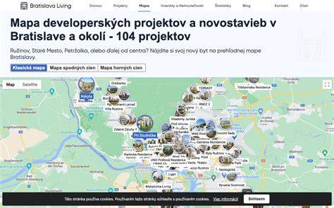 Mapa európskych projektov a pôsobísk