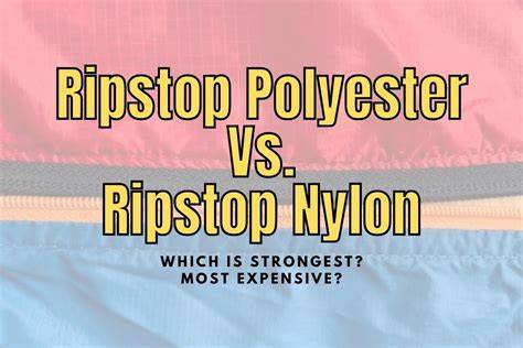 Infografika: porovnanie materiálov (nylon vs. polyester vs. ripstop)