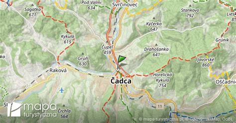 Mapa Čadca - využiťľahká lokalizácia zariadení pre deti