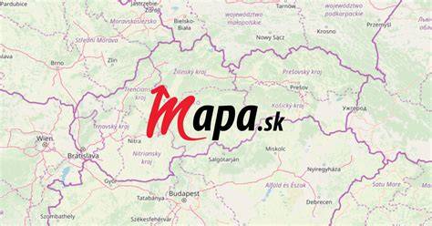 Mapa regiónov a miest spomínaných v živote a pôsobení autorov