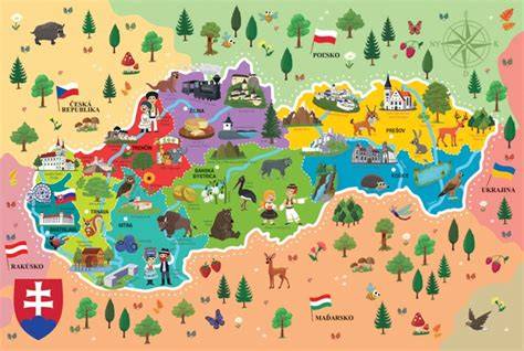 Mapa Slovenska: miestne slovenské značky prírodnej kozmetiky