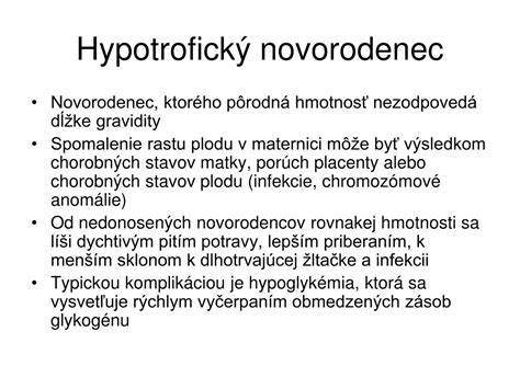 Hypotrofický novorodenec: príčiny, následky a starostlivosť