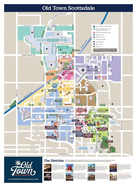 Mapa mesta Scottsdale, Arizona