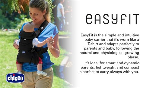 Schéma ergonomického sedenia nosiča Chicco Easy Fit