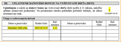 Schéma vzťahu rodičov a dieťaťa pre uplatnenie daňového bonusu