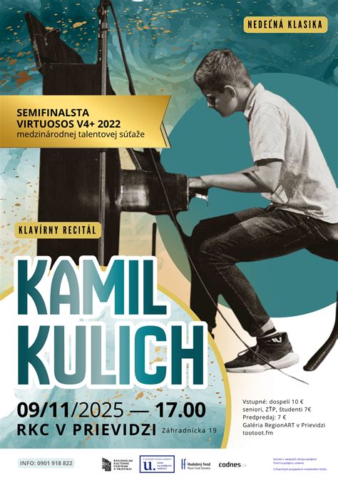 Kamil Kulich: dátum narodenia a svetová výšinia mladého slovenského klaviristu