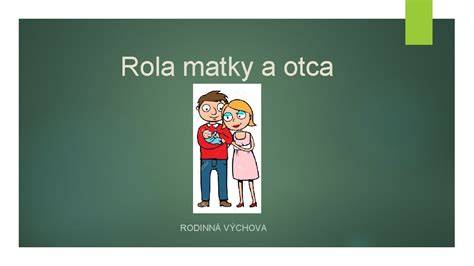 Infografika: Rola matky a otca v rodine a ich vzájomná spolupráca