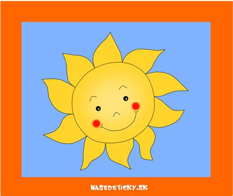 Ilustrácia slniečka s tvárou