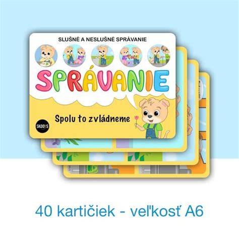 Kartičky - Slušné a neslušné správanie (príklad vizuálneho nástroja)