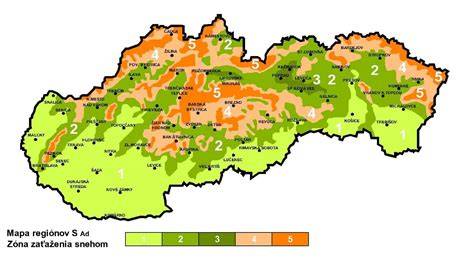 Mapa endemických oblastí KE na Slovensku