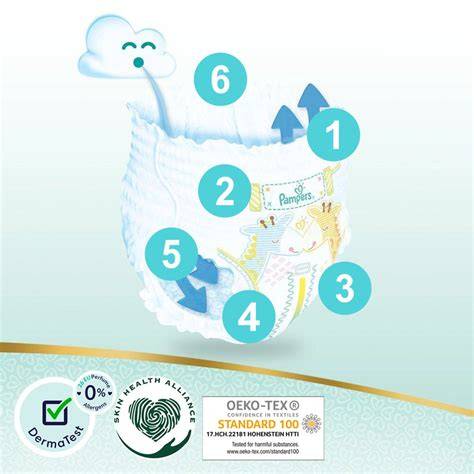 Indikátor vlhkosti Pampers Premium Care a jeho fungovanie
