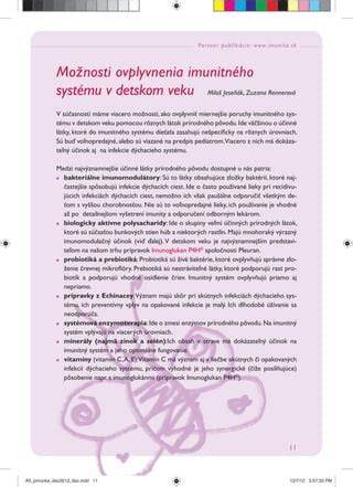 Infografika: Vývoj imunitného systému dieťaťa podľa veku