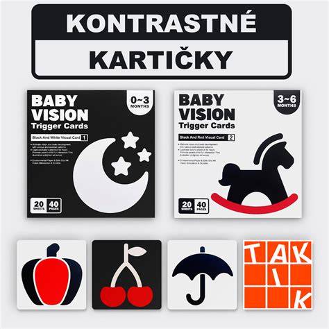 Obrázková montáž: farebné leporelá, 3D a kontrastné stránky pre najmenších