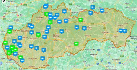 Mapa predajcov a e-shopov Bexa Line na Slovensku