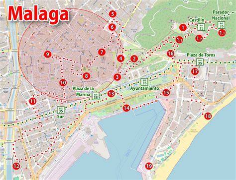 Mapa terénnych podmienok, kde Camarelo Malaga funguje najlepšie