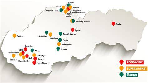 Mapa predajní Greentom na Slovensku a online predaj