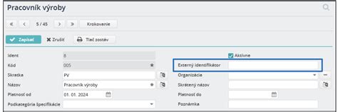 Tabuľka: Základné parametre vybraných modelov Valco