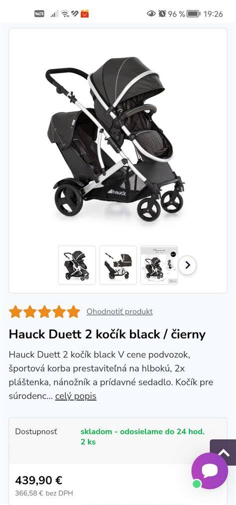 Diagram doplnkov ku kočíku