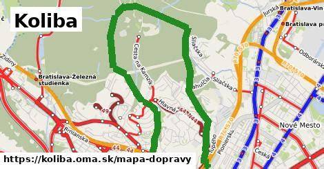 Mapa regiónu: Bratislava a Koliba ako možný domov novej rodiny