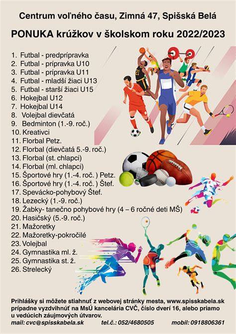 Infografika: Prehľad typov krúžkov v CVČ PRIMA a vekových kategórií