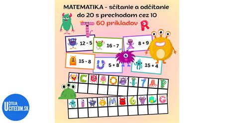 Infografika: Rozprávanie príkladov sčítania a odčítania s obrázkami