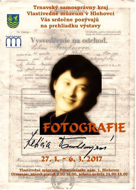 Obrázok Letície Tandlmajerovej v mladosti - portrét a momentky z výstav