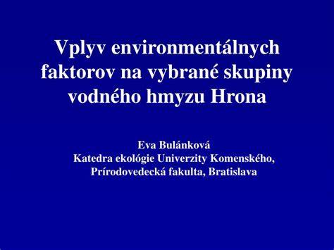 Graf ukazujúci vplyv environmentálnych faktorov na plodnosť
