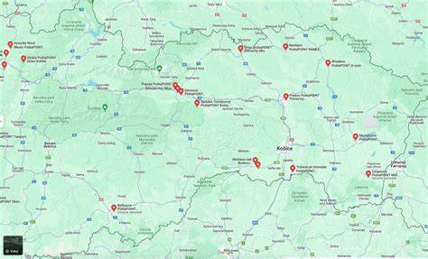 Mapa miesta pôvodu a pôsobenia autorky