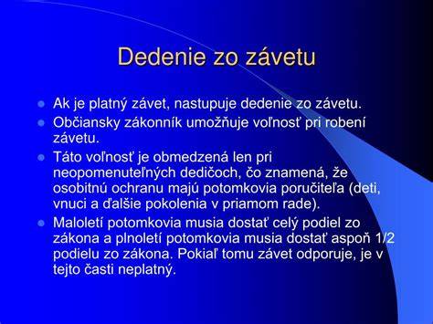 Infografika vysvetľujúca dedičstvo zo závetu a zo zákona