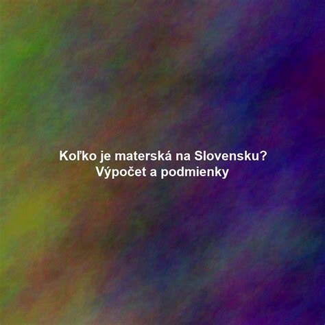 Infografika: Podmienky nároku na materské pre otca