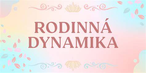 Terapeutická podpora a rodinná dynamika