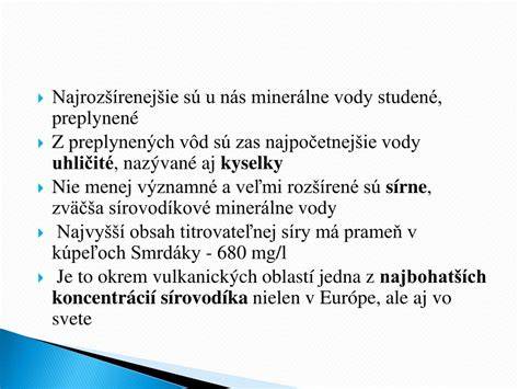 Hodnoty koncentrácie sírovodíka v Smrdákoch vs. iné sírne vody