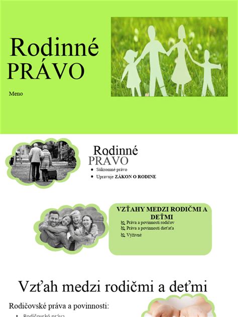 Rodinné právo a starostlivosť o deti po rozvode