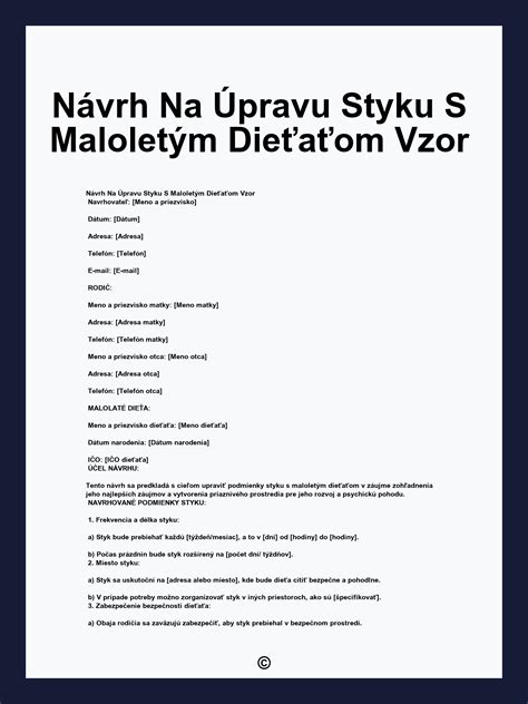 Úprava styku otca s maloletým dieťaťom po rozvode