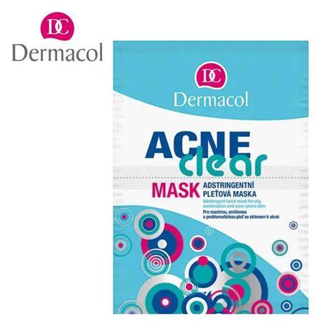 Schéma používania čistiacej masky Dermacol Acneclear